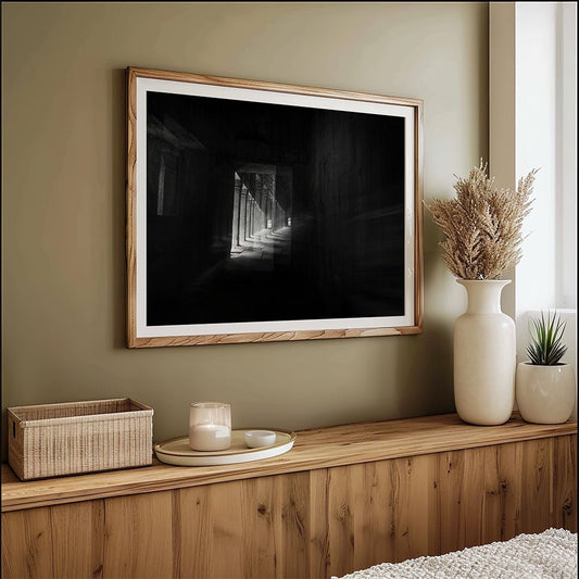 Ancient Angkor Temple Corridor