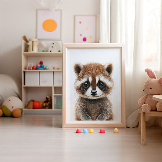 Baby Raccoon Wall Art