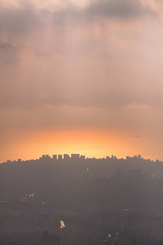 Beirut Sunset Skyline