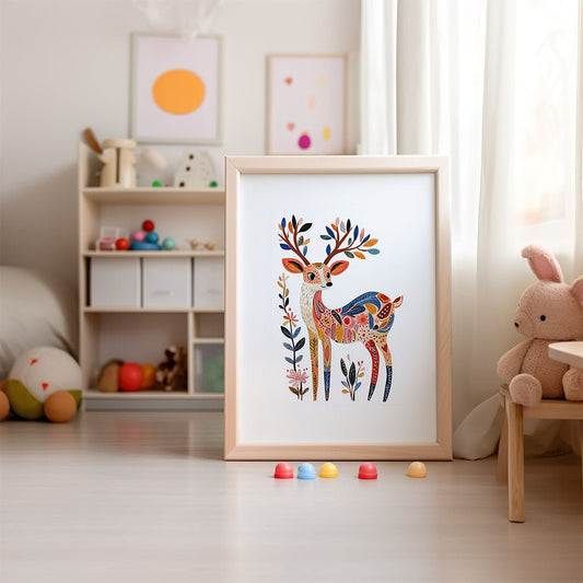 Bloom Stag Wall Art