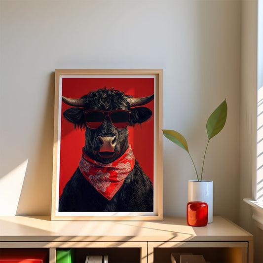 Cool Bull in Red