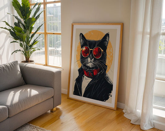 Cool Cat with Sunglasses