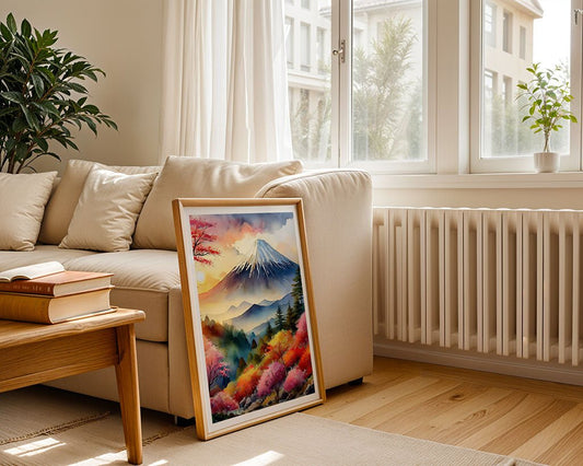 East Asian Landscape at Sunset