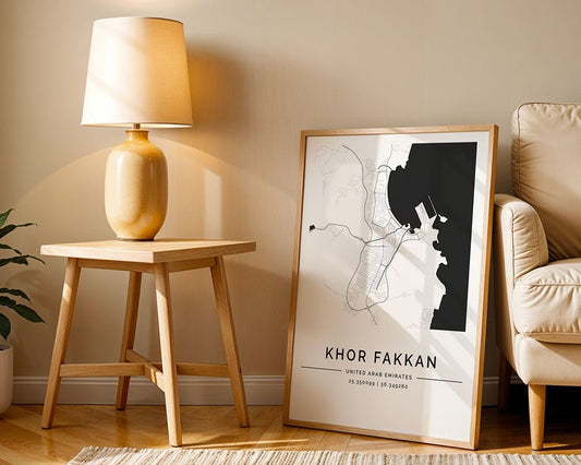 Khor Fakkan City Map