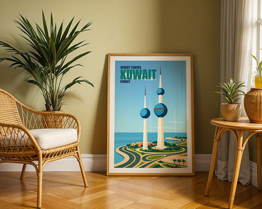 Kuwait Towers Coastal View