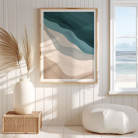 Minimalist Ocean Shoreline