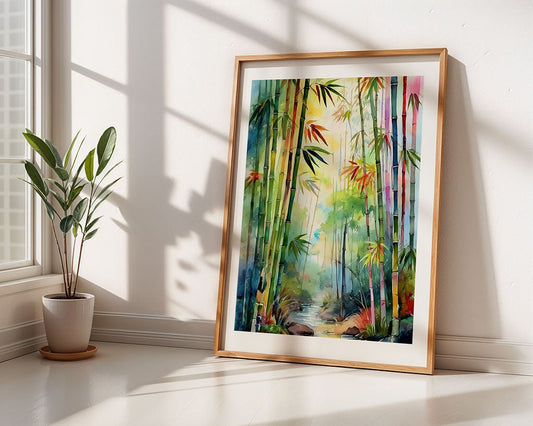 Multicoloured Bamboo Forest