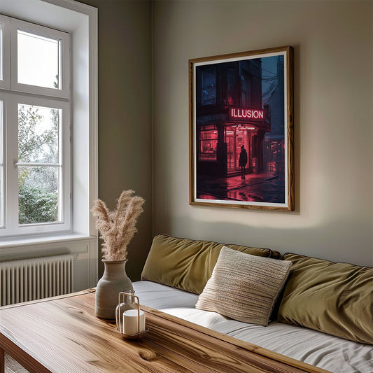 Neon Illusion Wall Art
