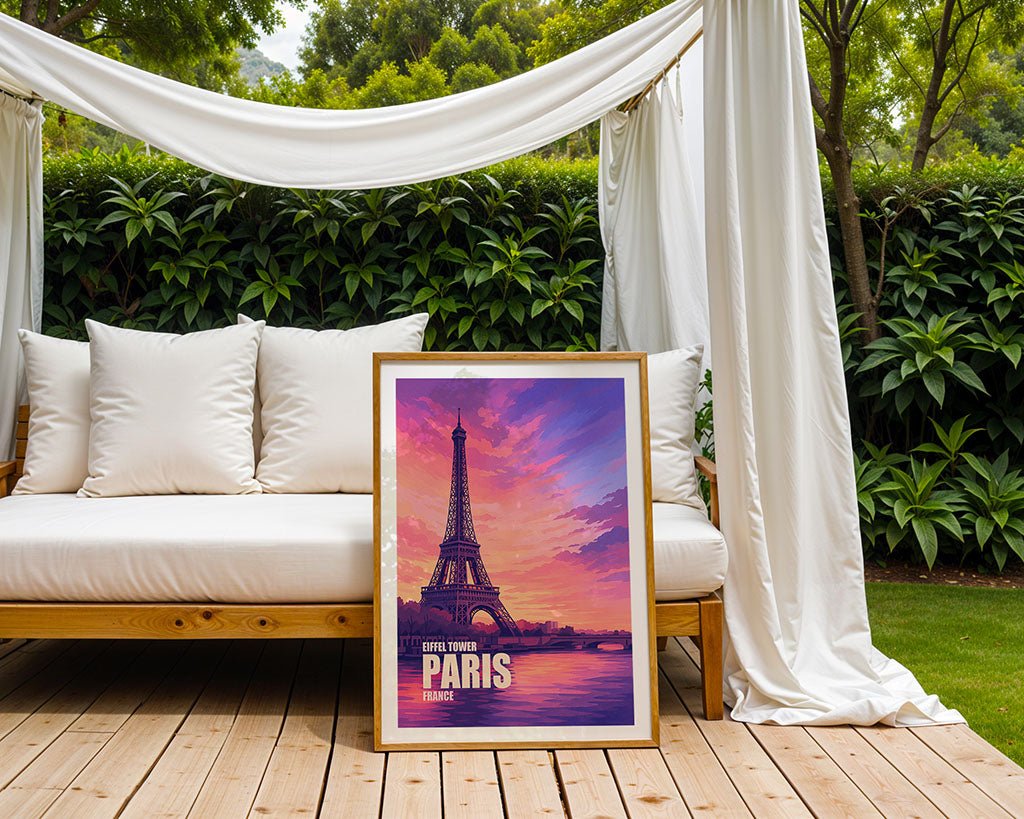 Paris Eiffel Tower Sunset