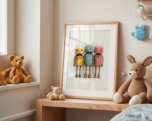 Robot Squad Wall Art