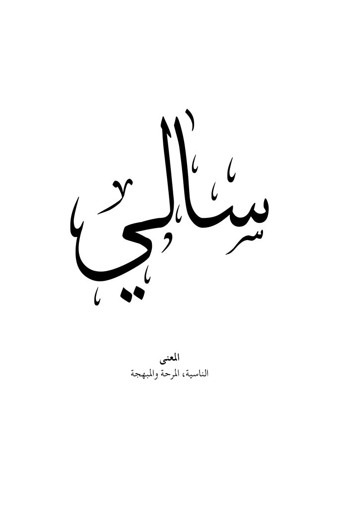Sally Arabic Calligraphy Wall Art by FN Prints