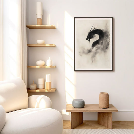 Shadow Dragon Ink Wall Art