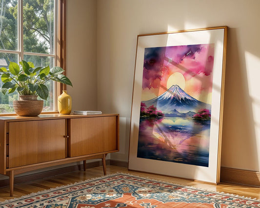 Snow-Capped Mountain Reflection