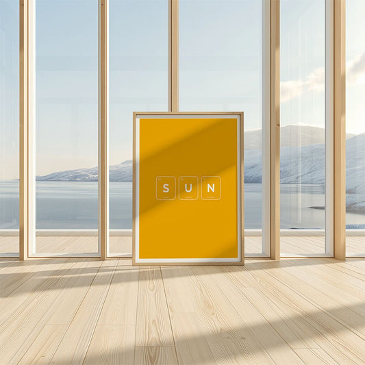 Sun Periodic Table Wall Art Print