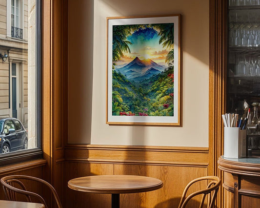 Through the Canopy: Indonesian Sunset