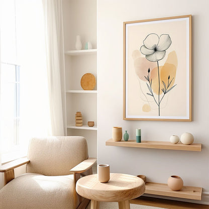 Abstract Botanical Bloom Wall Art