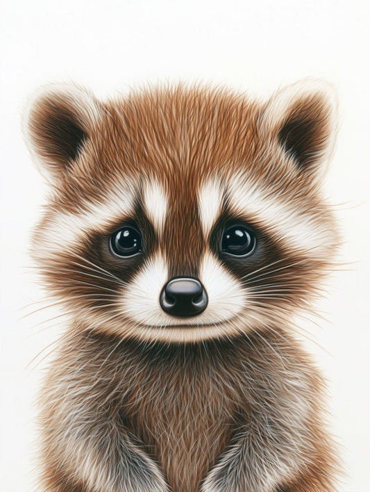 Baby Raccoon Wall Art