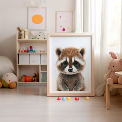 Baby Raccoon Wall Art