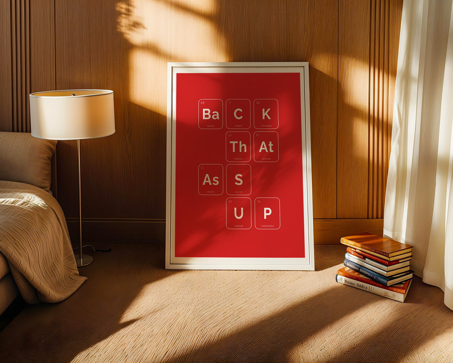 BACK THAT ASS UP – Periodic Table Wall Art