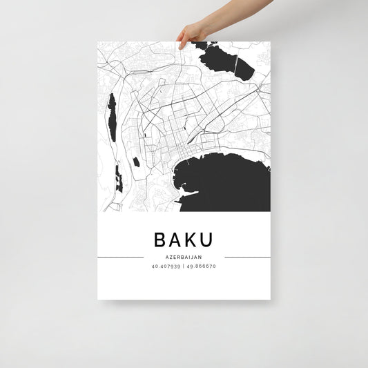 Baku City Map