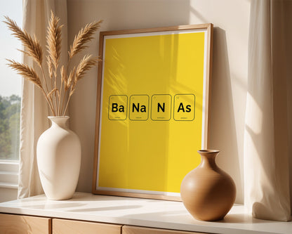 BANANAS – Periodic Table Wall Art