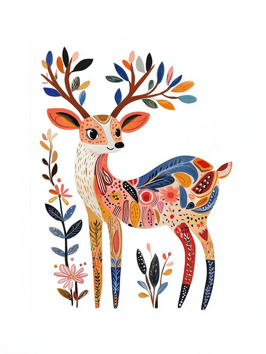 Bloom Stag Wall Art