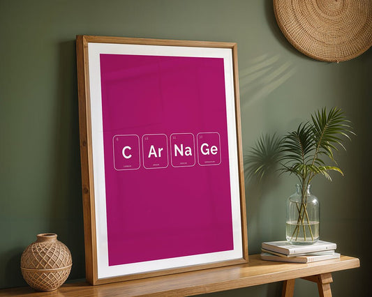 CARNAGE – Periodic Table Wall Art