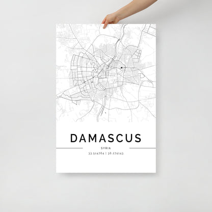 Damascus City Map