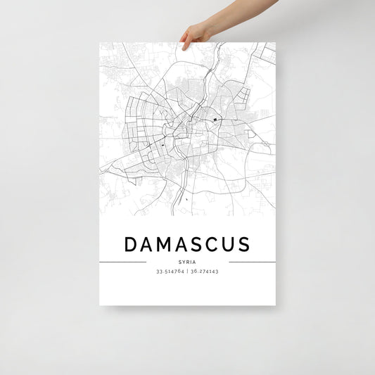 Damascus City Map