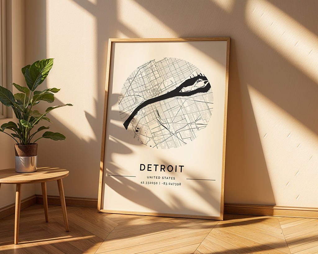 Detroit City Map