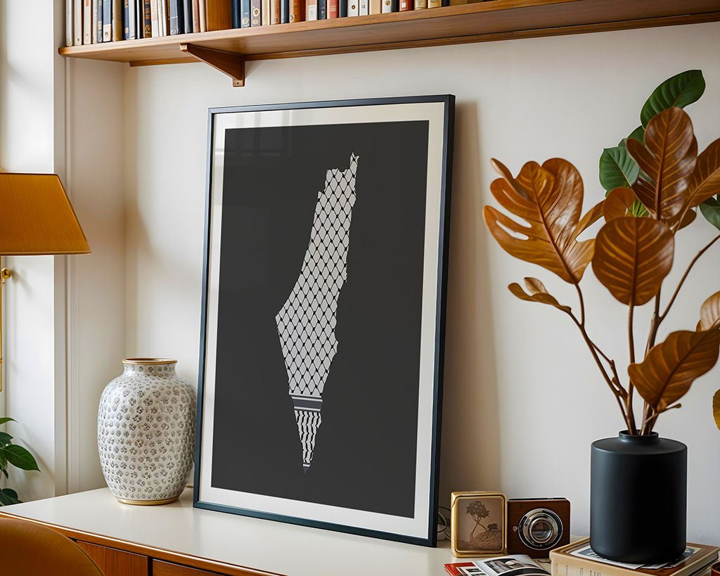 Keffiyeh Map of Palestine