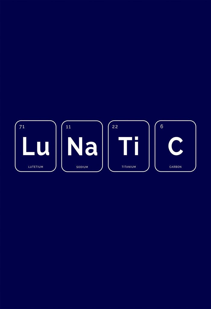 LUNATIC – Periodic Table Wall Art