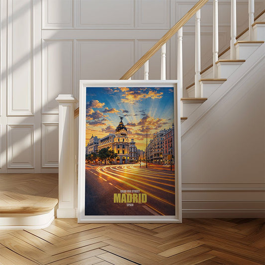 Madrid Gran Via Street