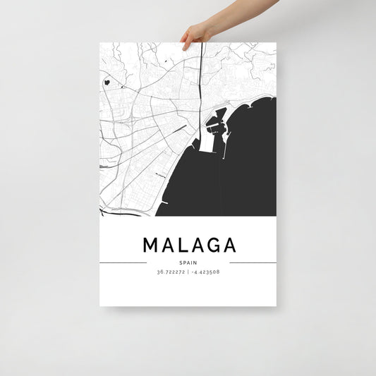 Malaga City Map