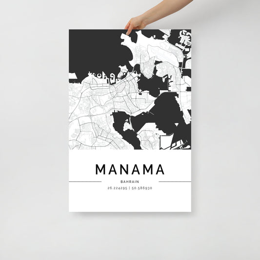 Manama City Map