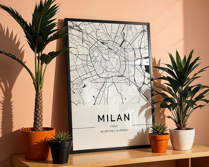 Milan City Map