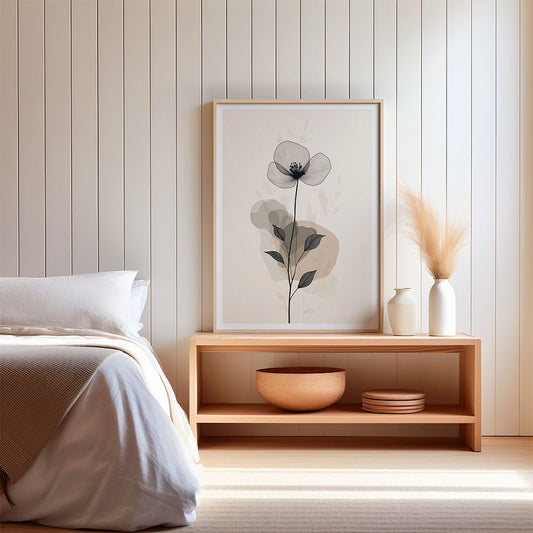 Minimalist Line Art Flower