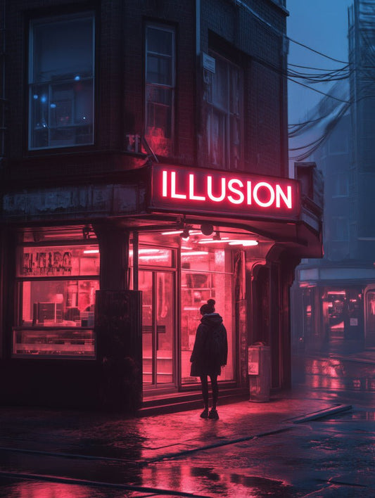 Neon Illusion Wall Art