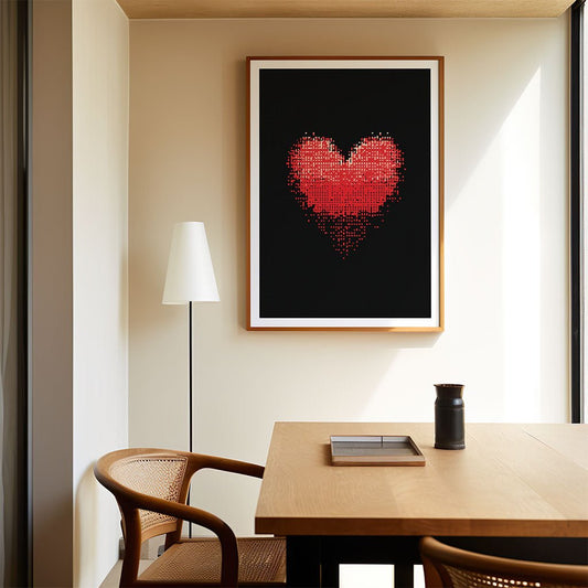 Pixelated Heart Burst
