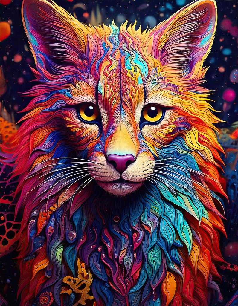 Psychedelic Kitty