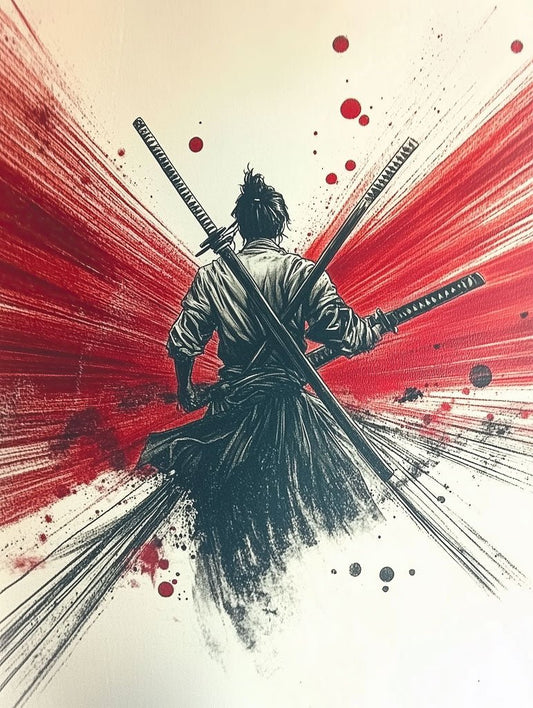 Red Fury – Samurai Warrior Art Print