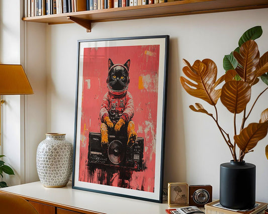 Retro Galaxy Cat
