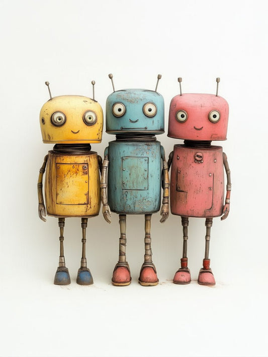 Robot Squad Wall Art