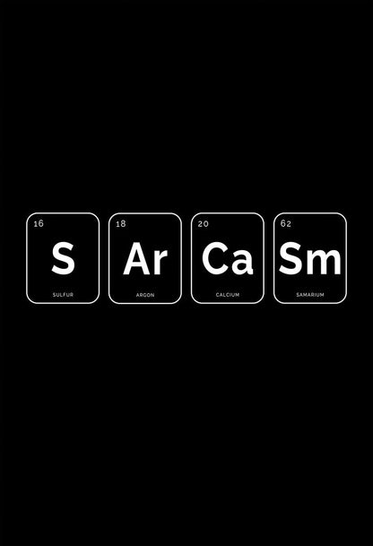 SARCASM – Periodic Table Wall Art