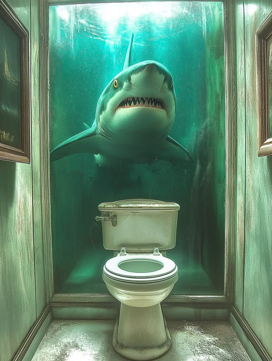 Shark In The Bathroom