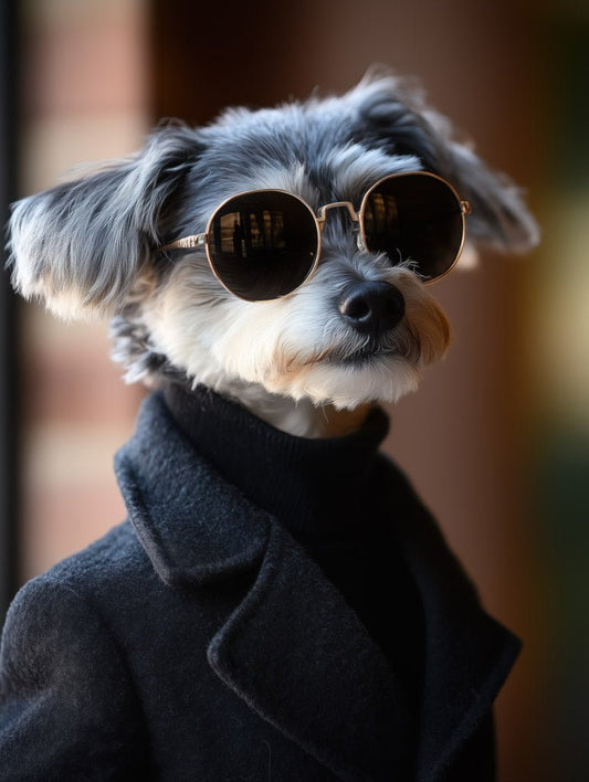 Sleek Dog in Shades Wall Art