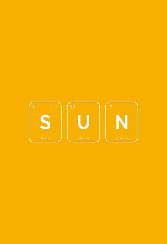 Sun Periodic Table Wall Art Print