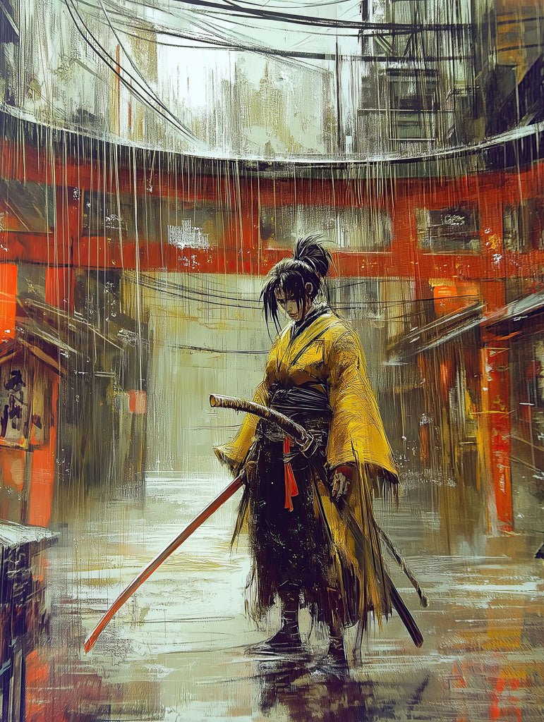 Warrior’s Path – Female Samurai Art Print