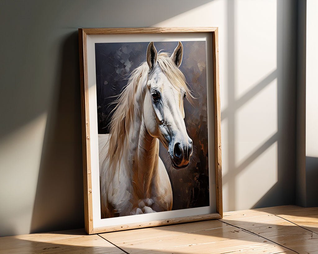 White Arabian Horse