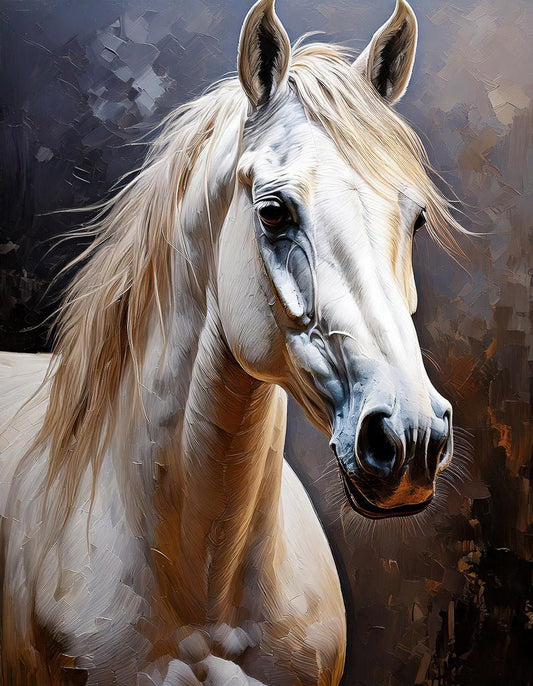 White Arabian Horse